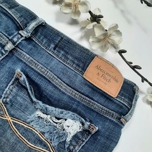 Abercrombie & Fitch Distressed, shred, denim shorts